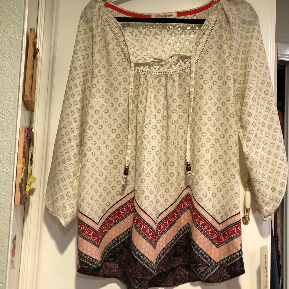 Long sleeve blouse